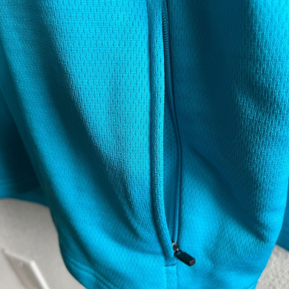 Under Armour Men's Light Blue Full Zip Fleece Jacket Size XL Loose Fit - Picture 6 of 11